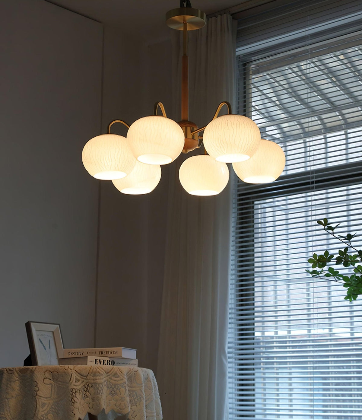 Camberbrook Ash Wood Chandelier-Moonnatur