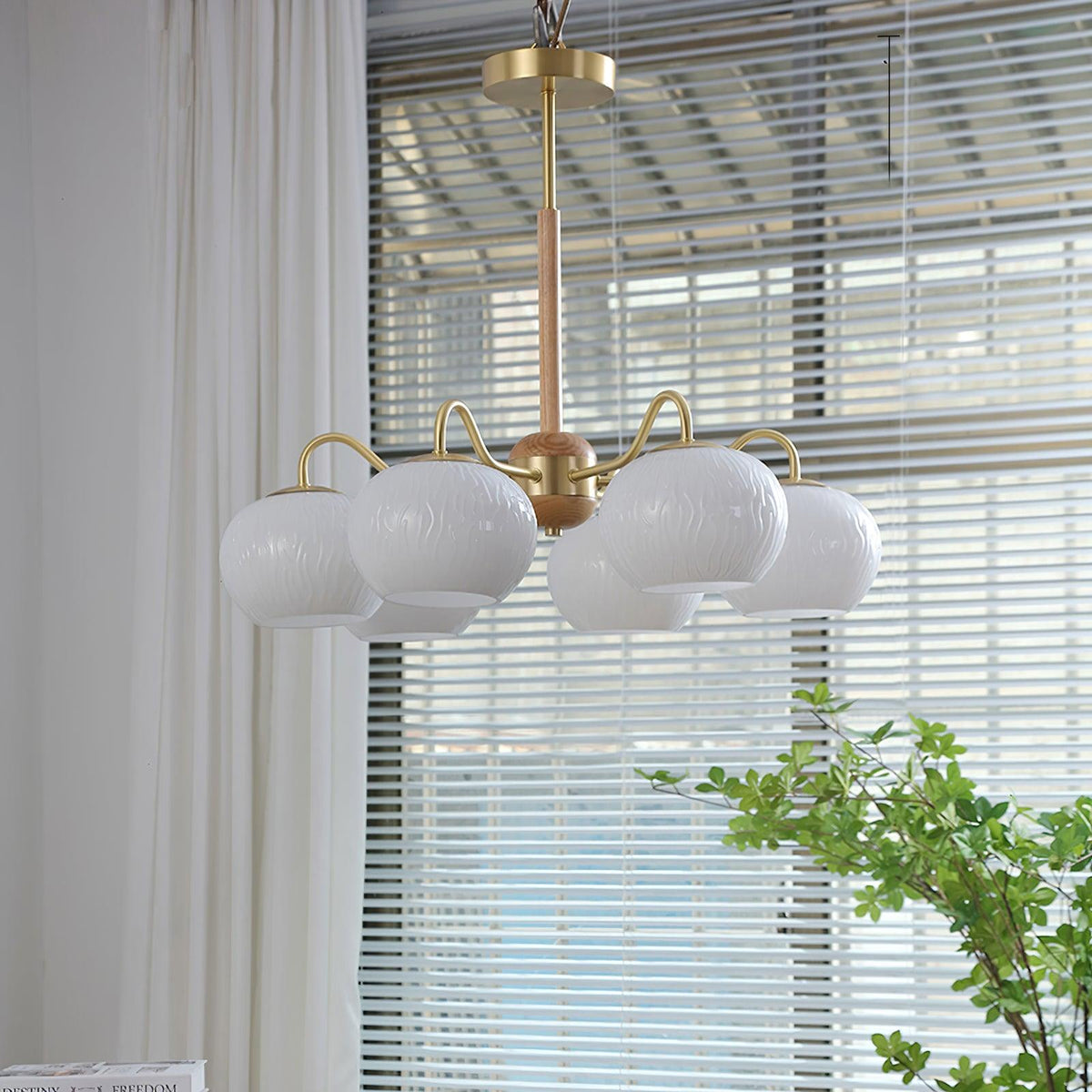 Camberbrook Ash Wood Chandelier-Moonnatur