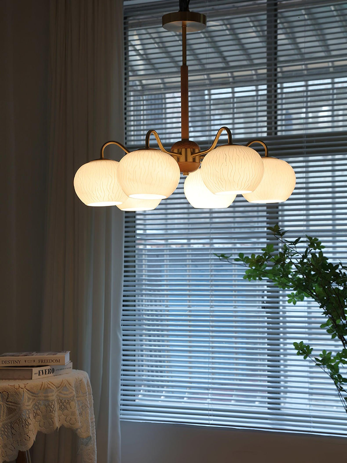 Camberbrook Ash Wood Chandelier-Moonnatur