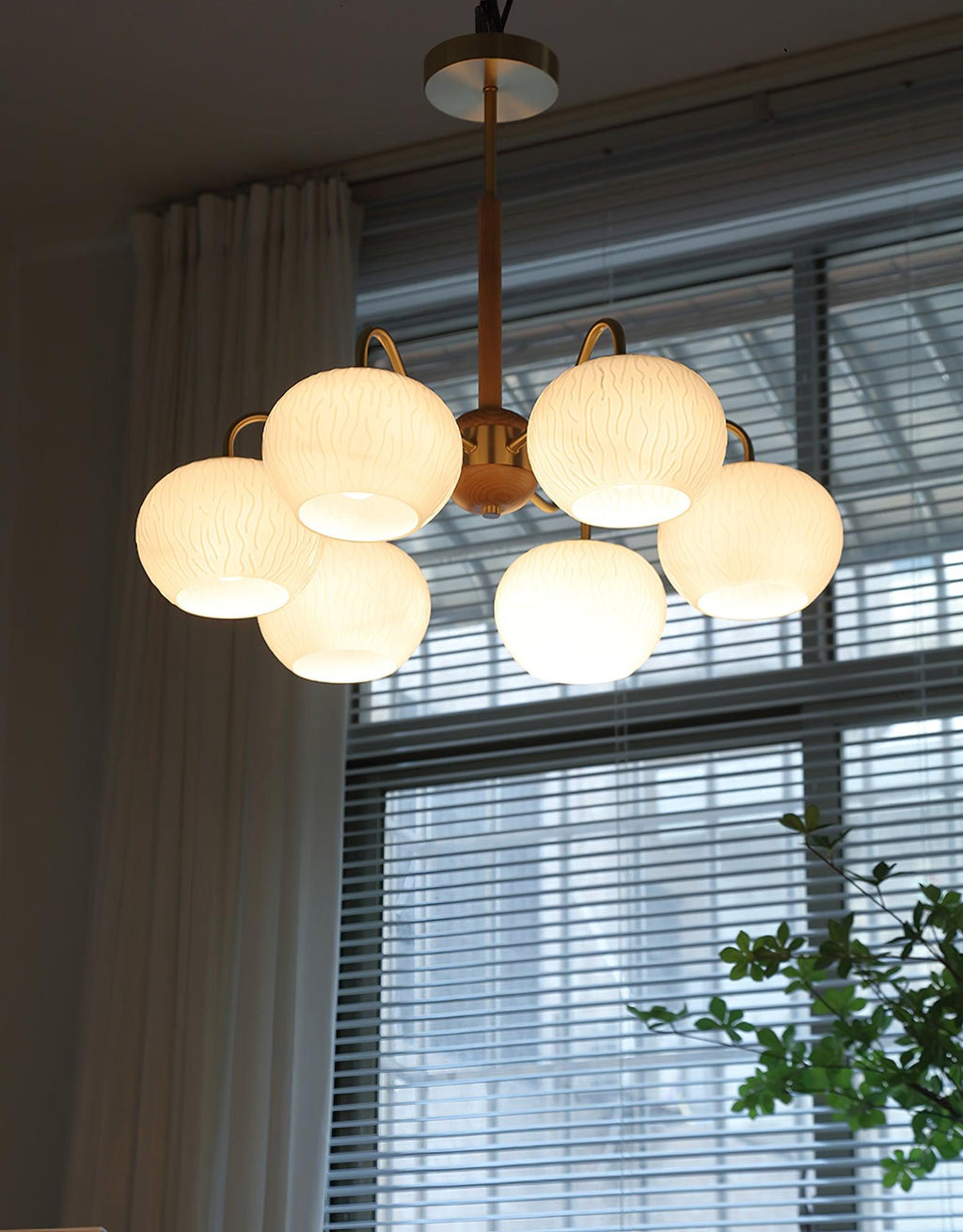 Camberbrook Ash Wood Chandelier-Moonnatur