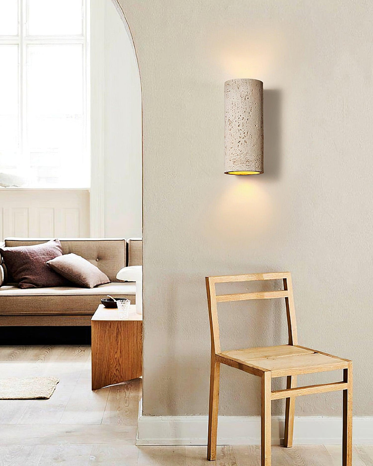 Cairnvale Composite Wall Light-Moonnatur