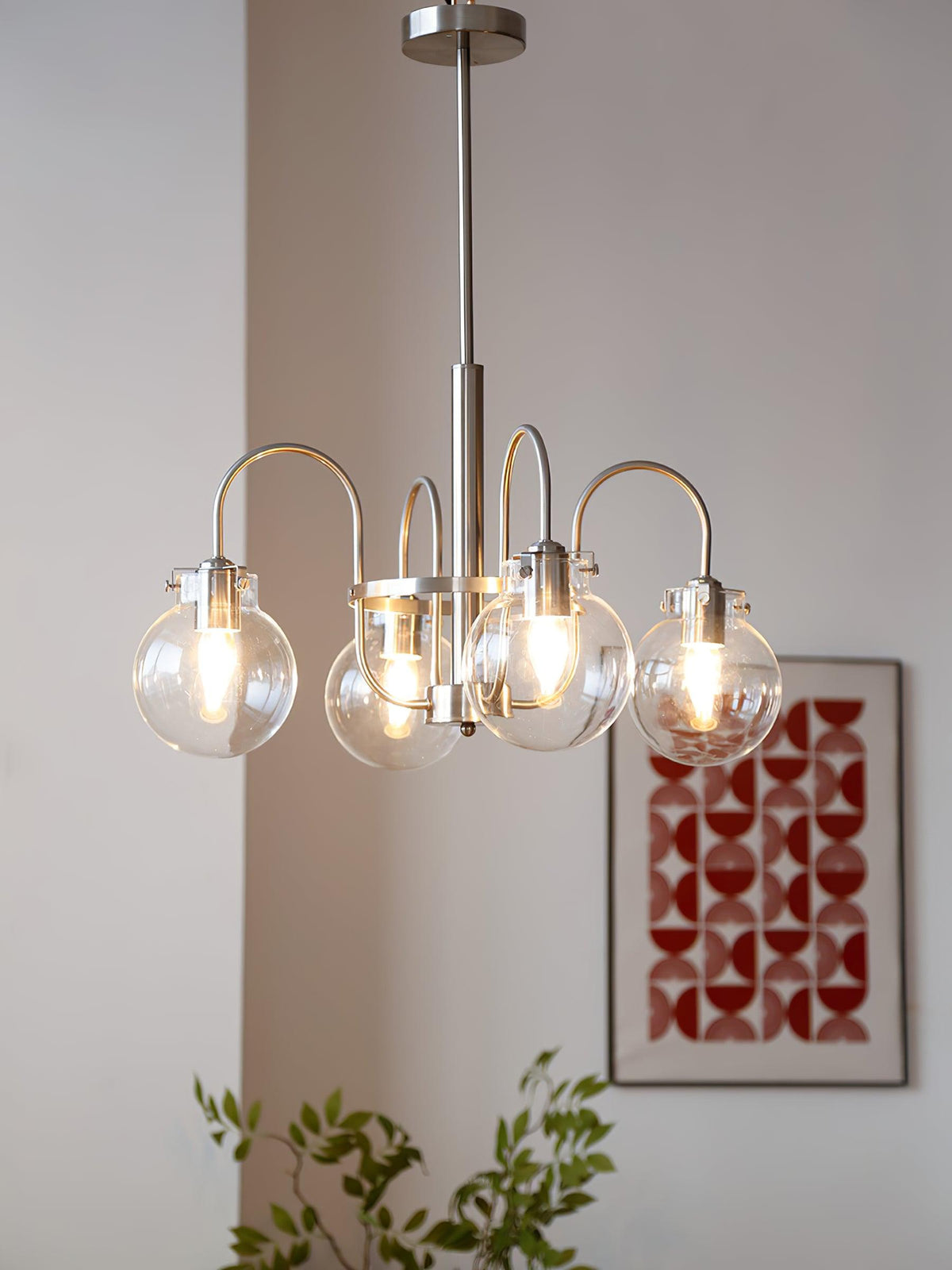 Xerenella Glass Chandelier-Moonnatur