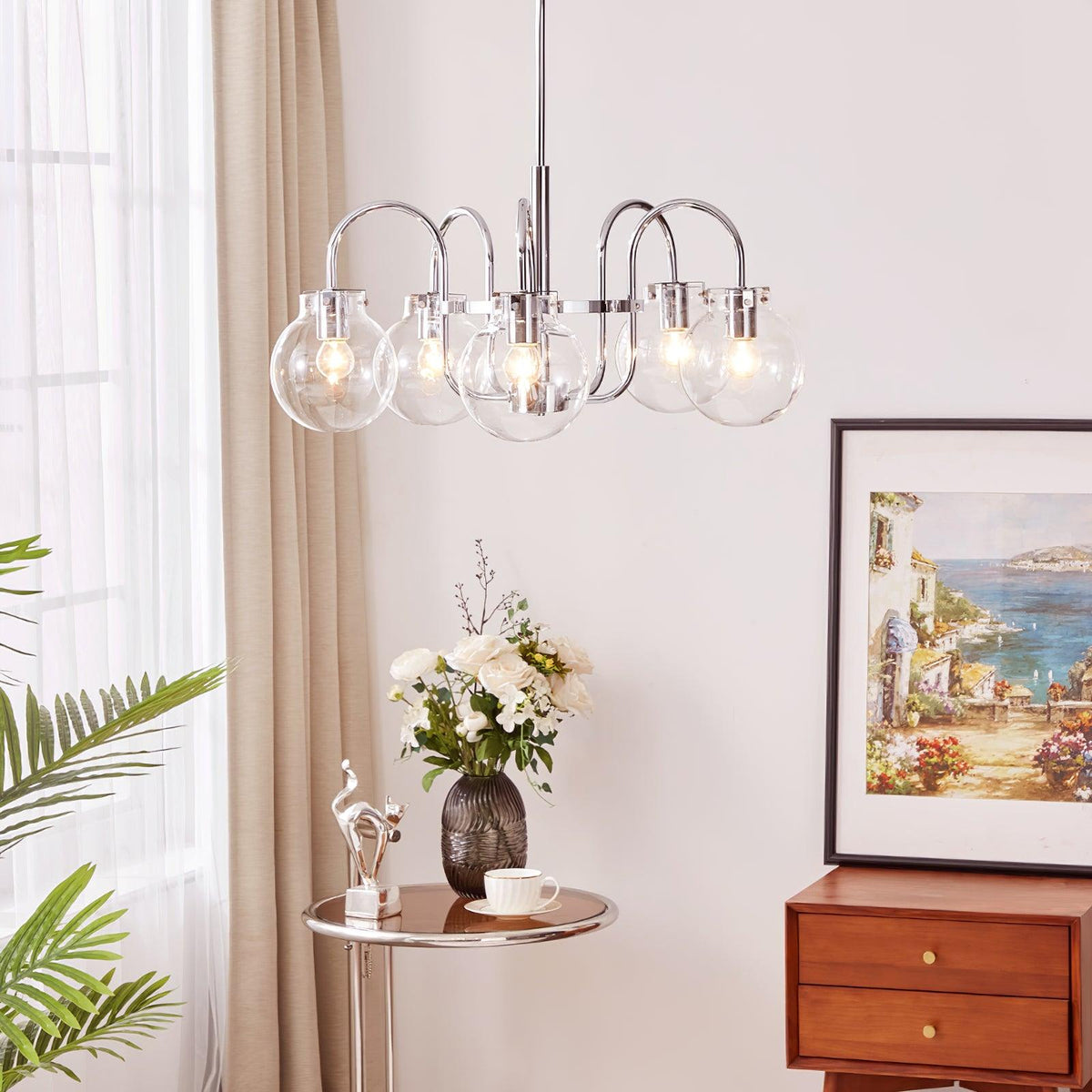 Xerenella Glass Chandelier-Moonnatur