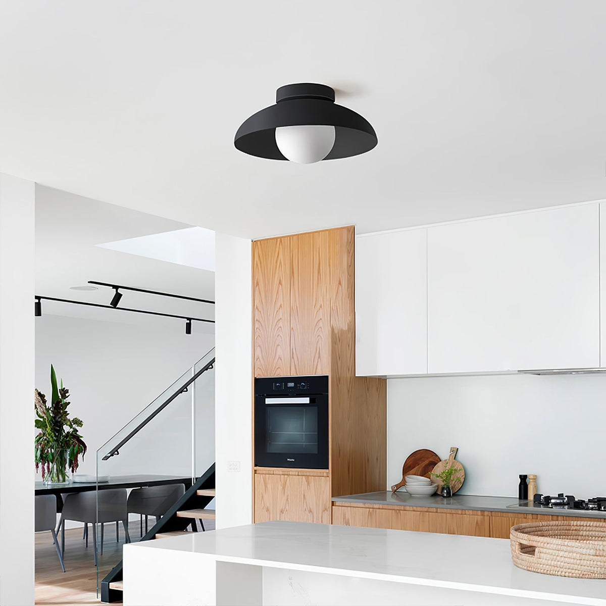 Varenia Glass Ceiling Light-Moonnatur