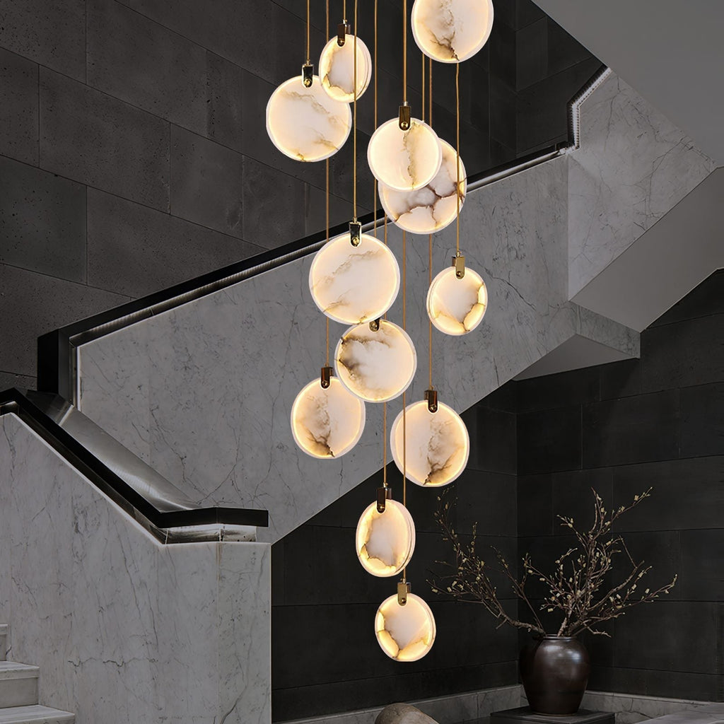 Nethenaria Alabaster Pendant Light-Moonnatur