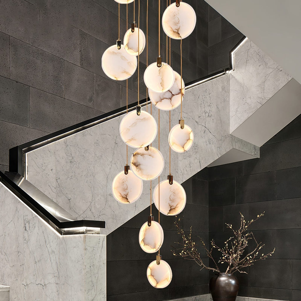 Nethenaria Alabaster Pendant Light-Moonnatur