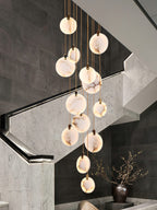 Nethenaria Alabaster Pendant Light-Moonnatur