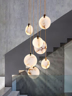 Nethenaria Alabaster Pendant Light-Moonnatur