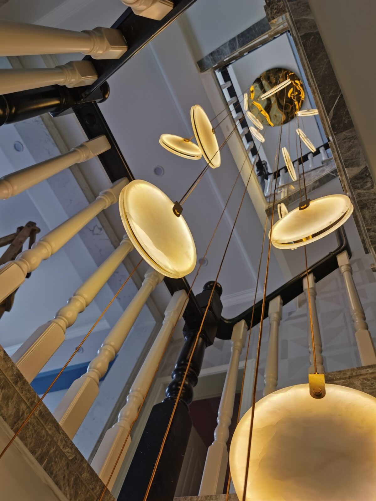 Nethenaria Alabaster Pendant Light-Moonnatur