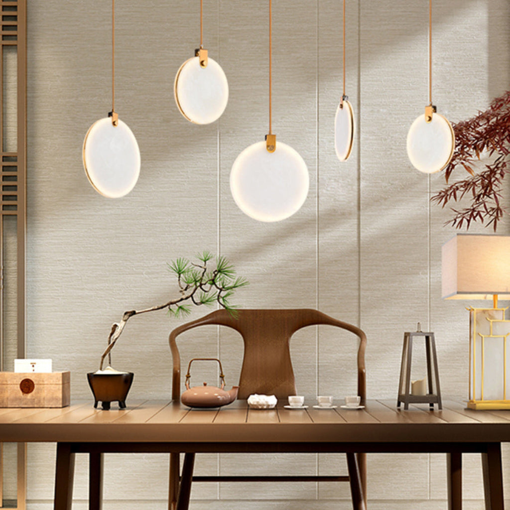 Nethenaria Alabaster Pendant Light-Moonnatur