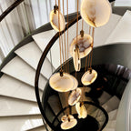 Nethenaria Alabaster Pendant Light-Moonnatur