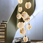 Nethenaria Alabaster Pendant Light-Moonnatur