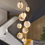 Nethenaria Alabaster Pendant Light-Moonnatur