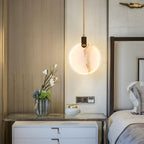 Nethenaria Alabaster Pendant Light-Moonnatur