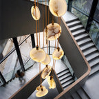 Nethenaria Alabaster Pendant Light-Moonnatur