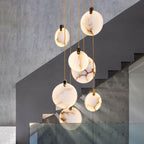 Nethenaria Alabaster Pendant Light-Moonnatur