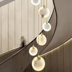 Nethenaria Alabaster Pendant Light-Moonnatur