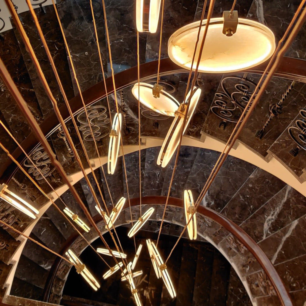 Nethenaria Alabaster Pendant Light-Moonnatur
