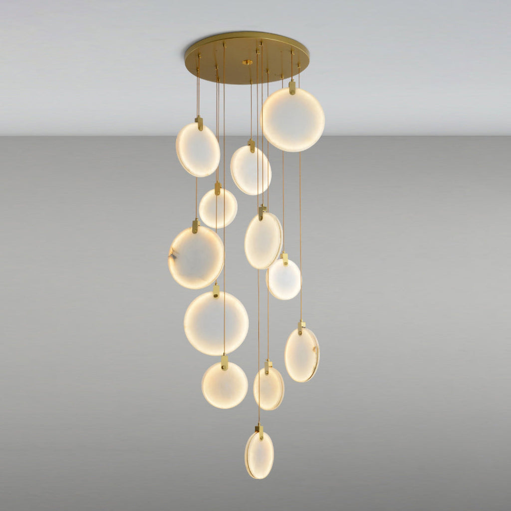 Nethenaria Alabaster Pendant Light-Moonnatur