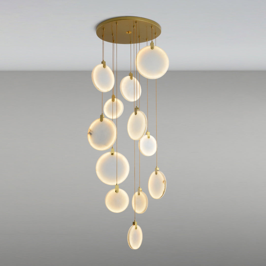 Nethenaria Alabaster Pendant Light-Moonnatur