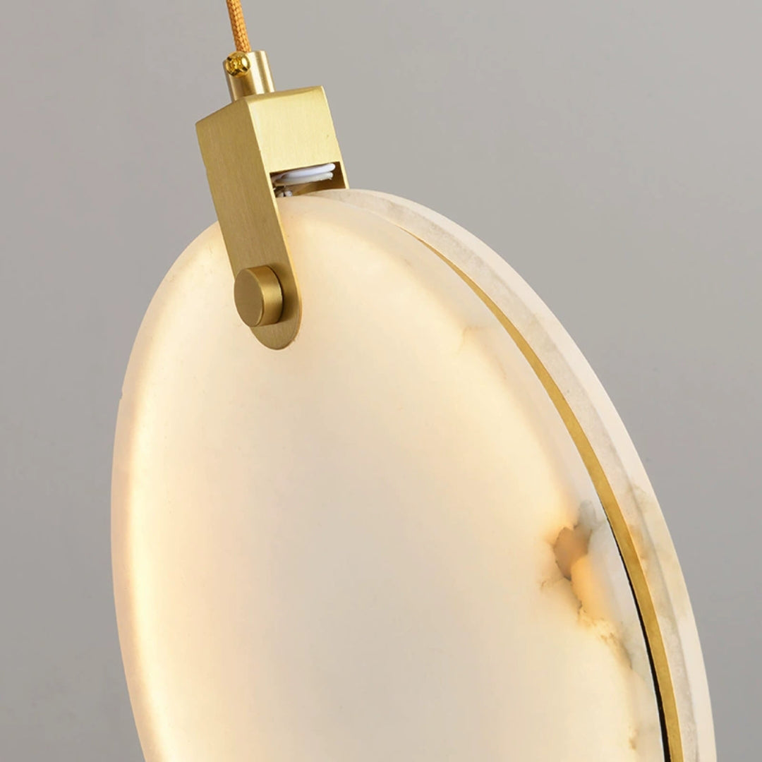 Nethenaria Alabaster Pendant Light-Moonnatur