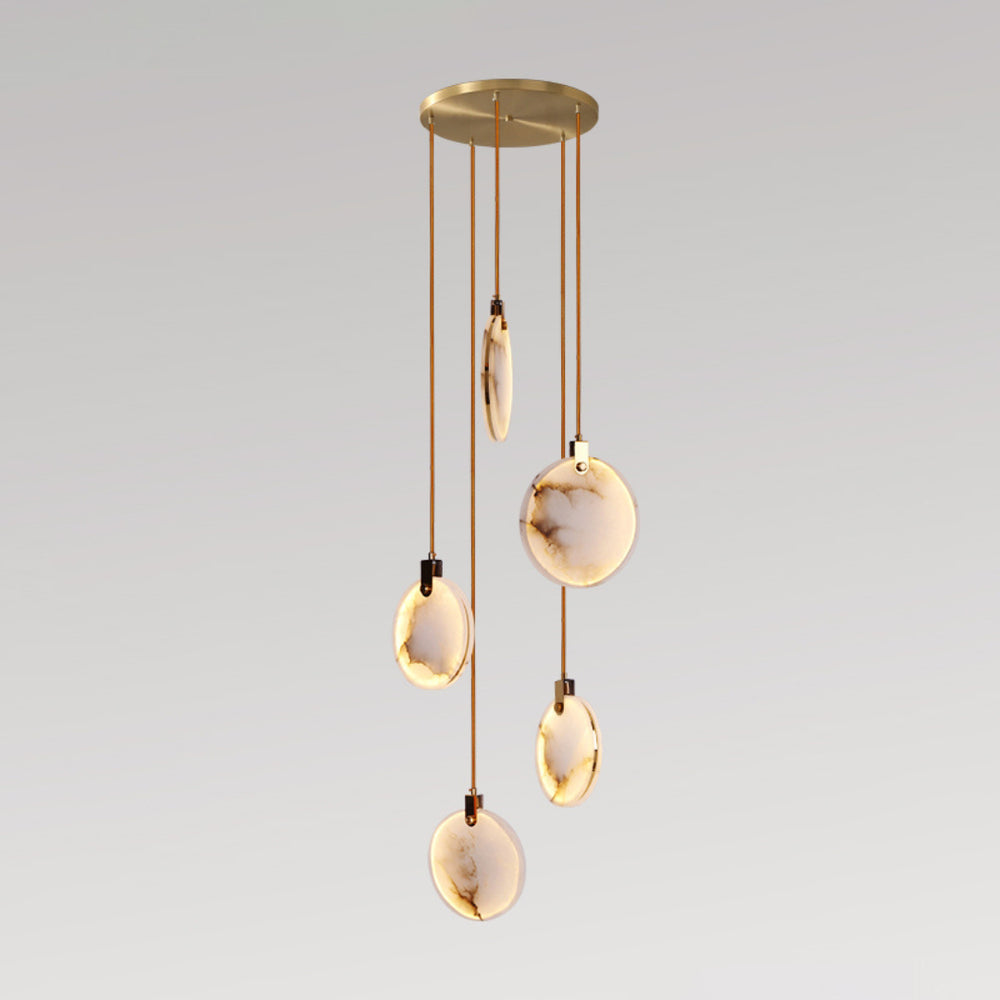 Nethenaria Alabaster Pendant Light-Moonnatur