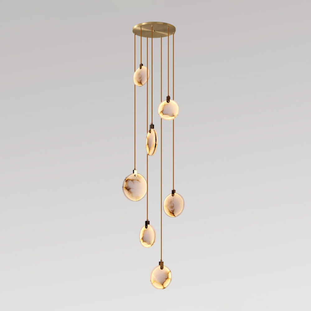 Nethenaria Alabaster Pendant Light-Moonnatur