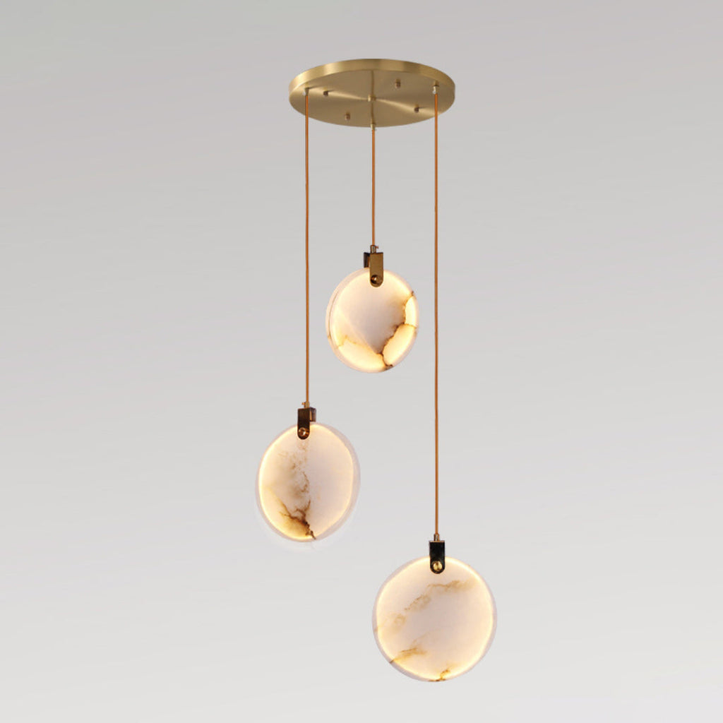 Nethenaria Alabaster Pendant Light-Moonnatur