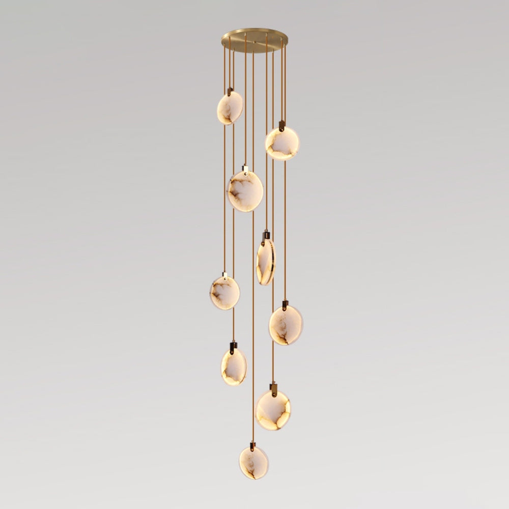 Nethenaria Alabaster Pendant Light-Moonnatur