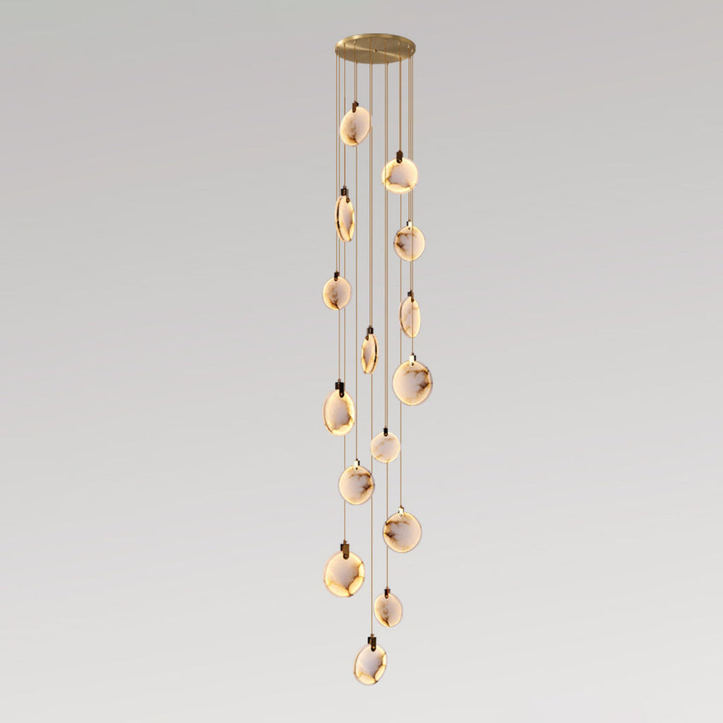 Nethenaria Alabaster Pendant Light-Moonnatur