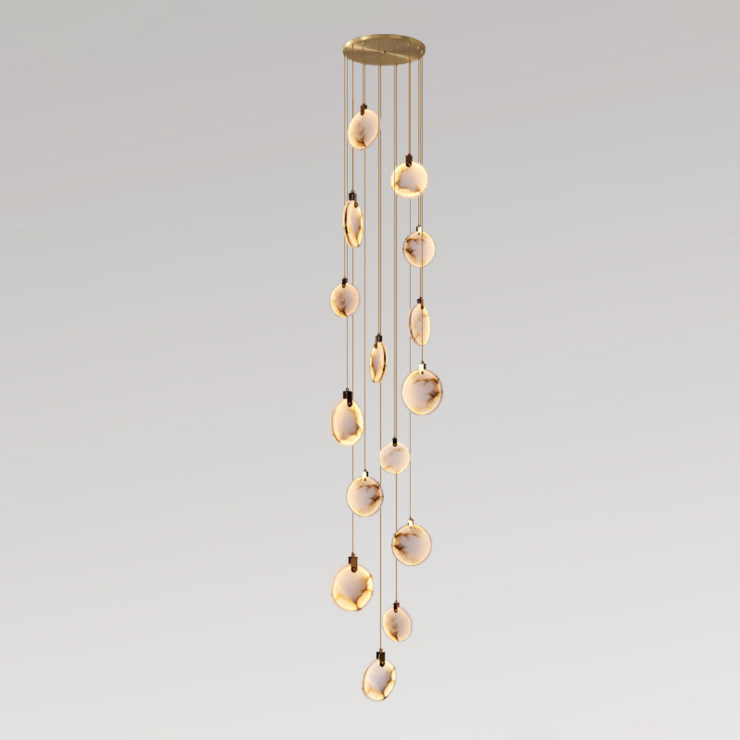 Nethenaria Alabaster Pendant Light-Moonnatur