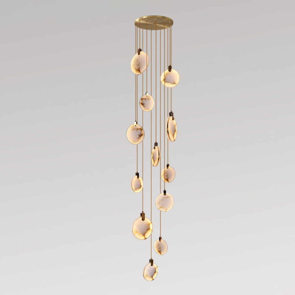 Nethenaria Alabaster Pendant Light-Moonnatur