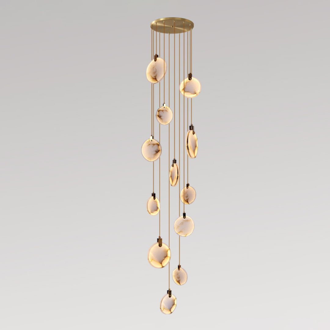 Nethenaria Alabaster Pendant Light-Moonnatur