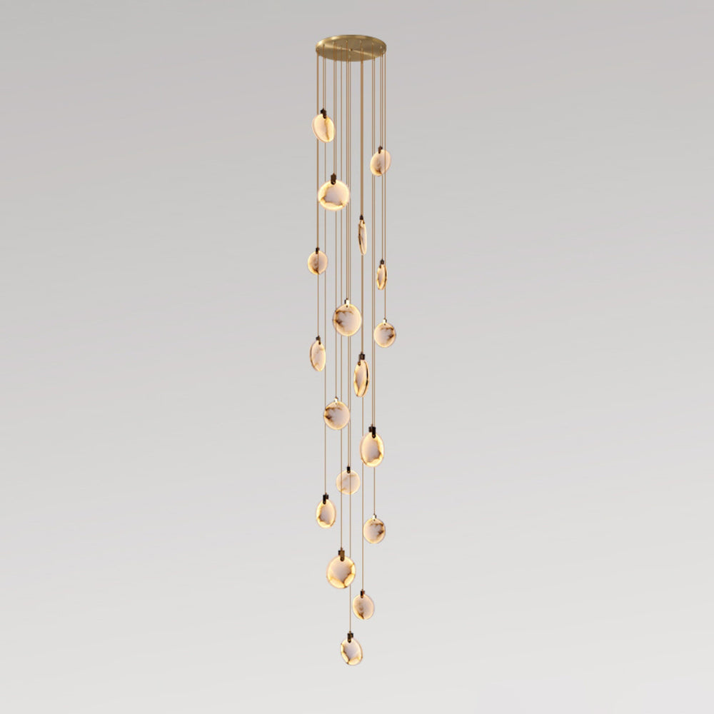 Nethenaria Alabaster Pendant Light-Moonnatur