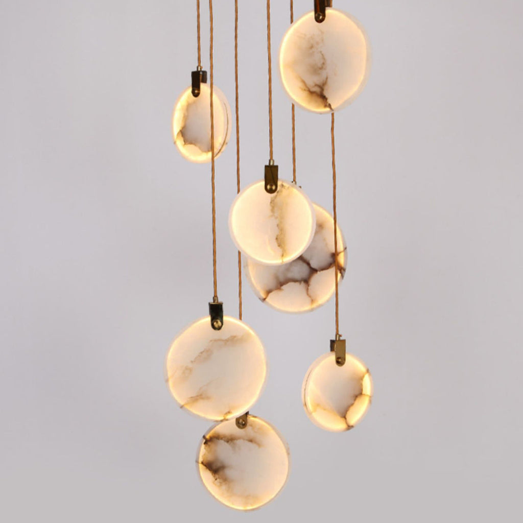 Nethenaria Alabaster Pendant Light-Moonnatur