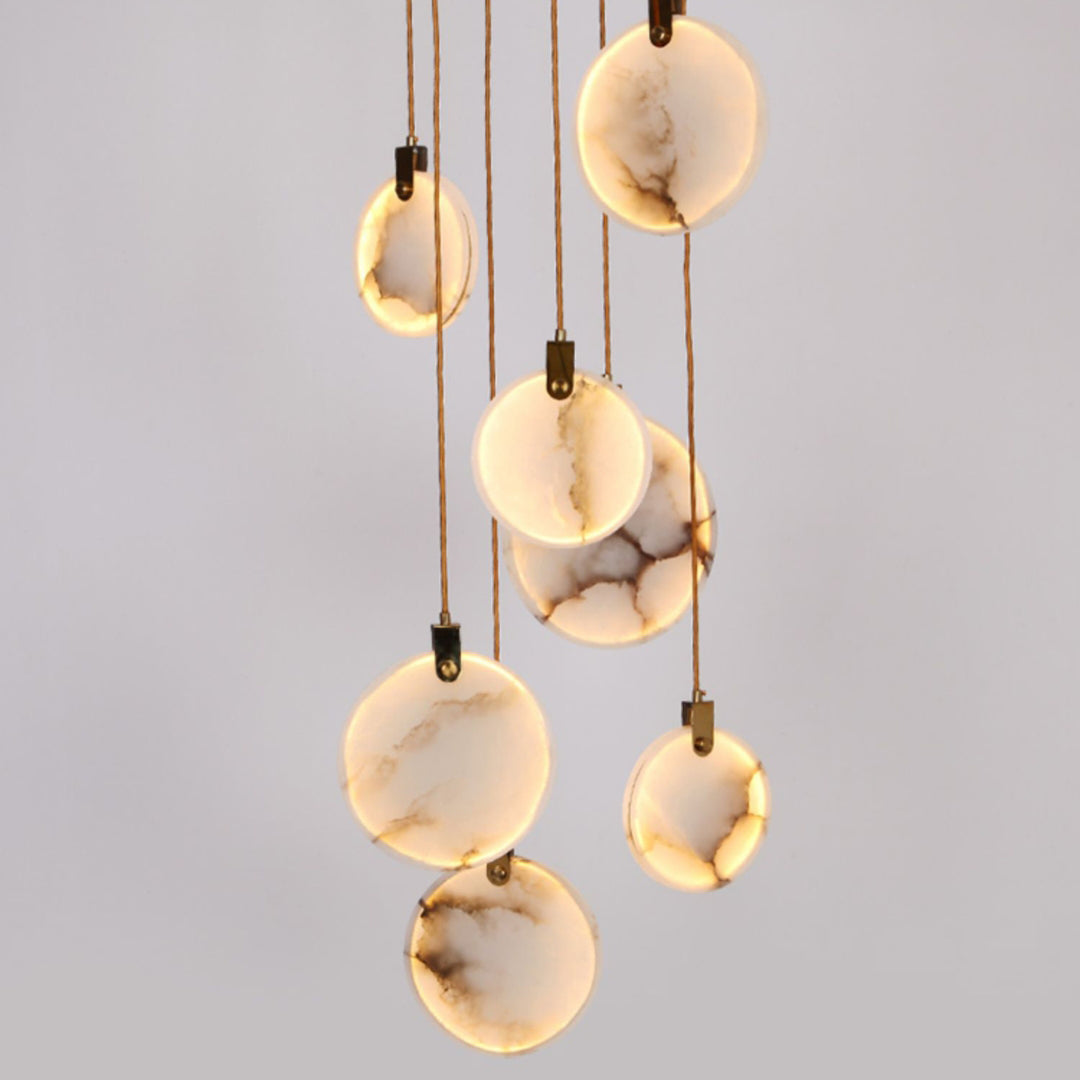 Nethenaria Alabaster Pendant Light-Moonnatur