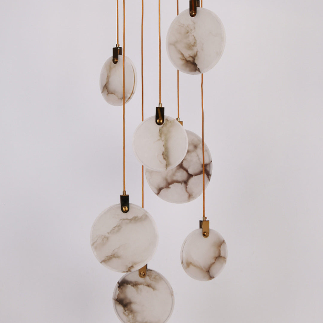 Nethenaria Alabaster Pendant Light-Moonnatur