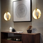Nethenaria Alabaster Pendant Light-Moonnatur