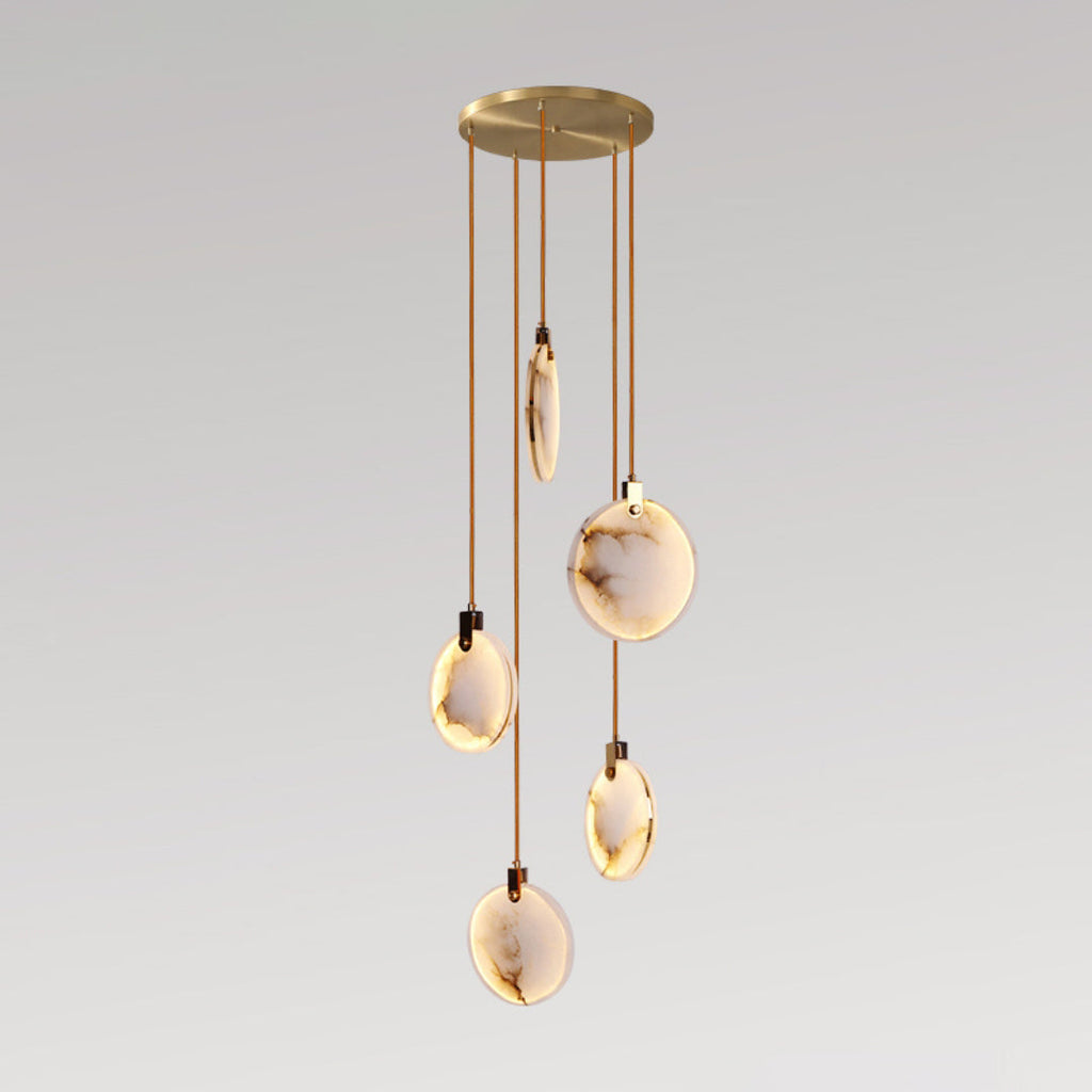 Nethenaria Alabaster Pendant Light-Moonnatur