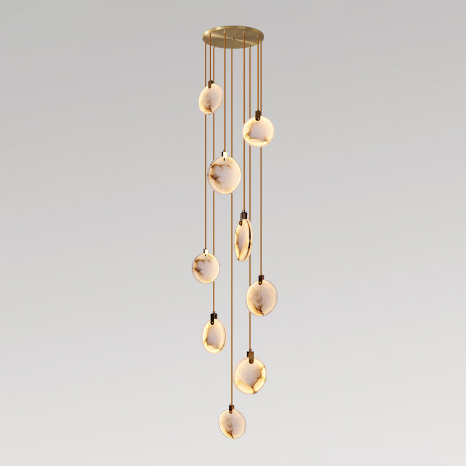 Nethenaria Alabaster Pendant Light-Moonnatur