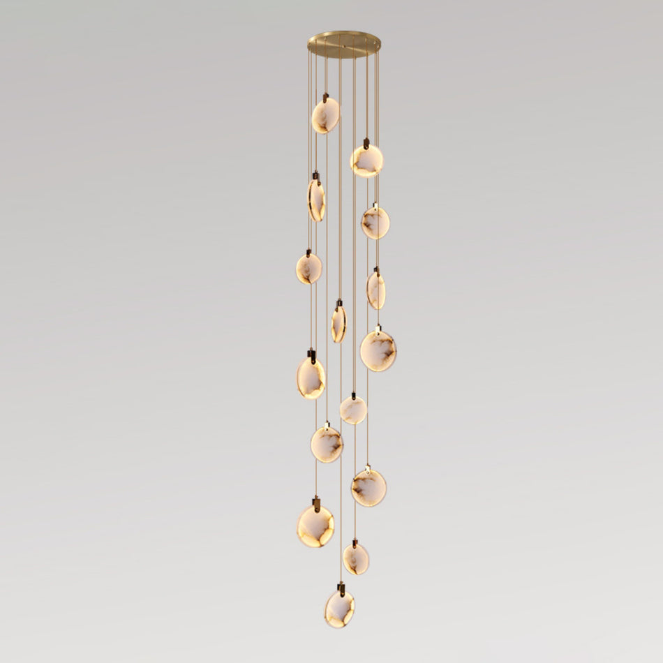 Nethenaria Alabaster Pendant Light-Moonnatur
