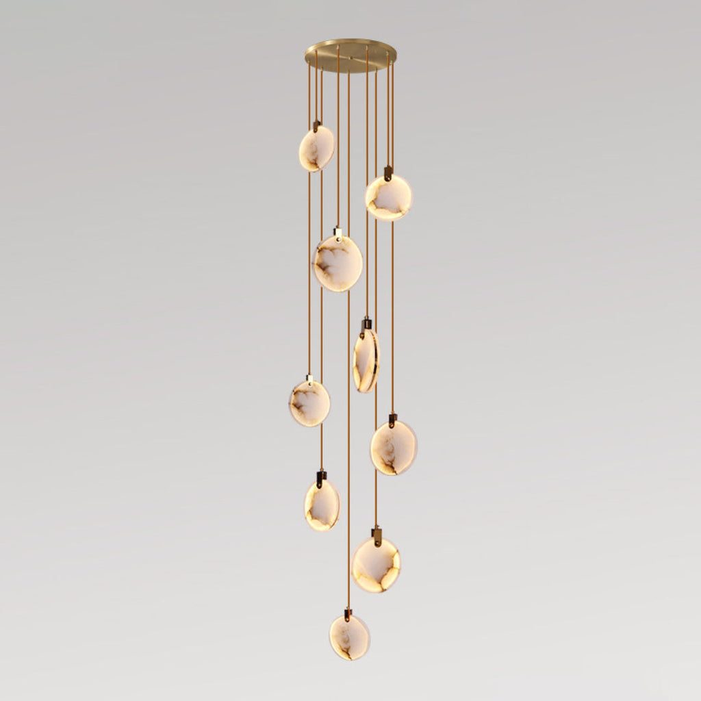 Nethenaria Alabaster Pendant Light-Moonnatur