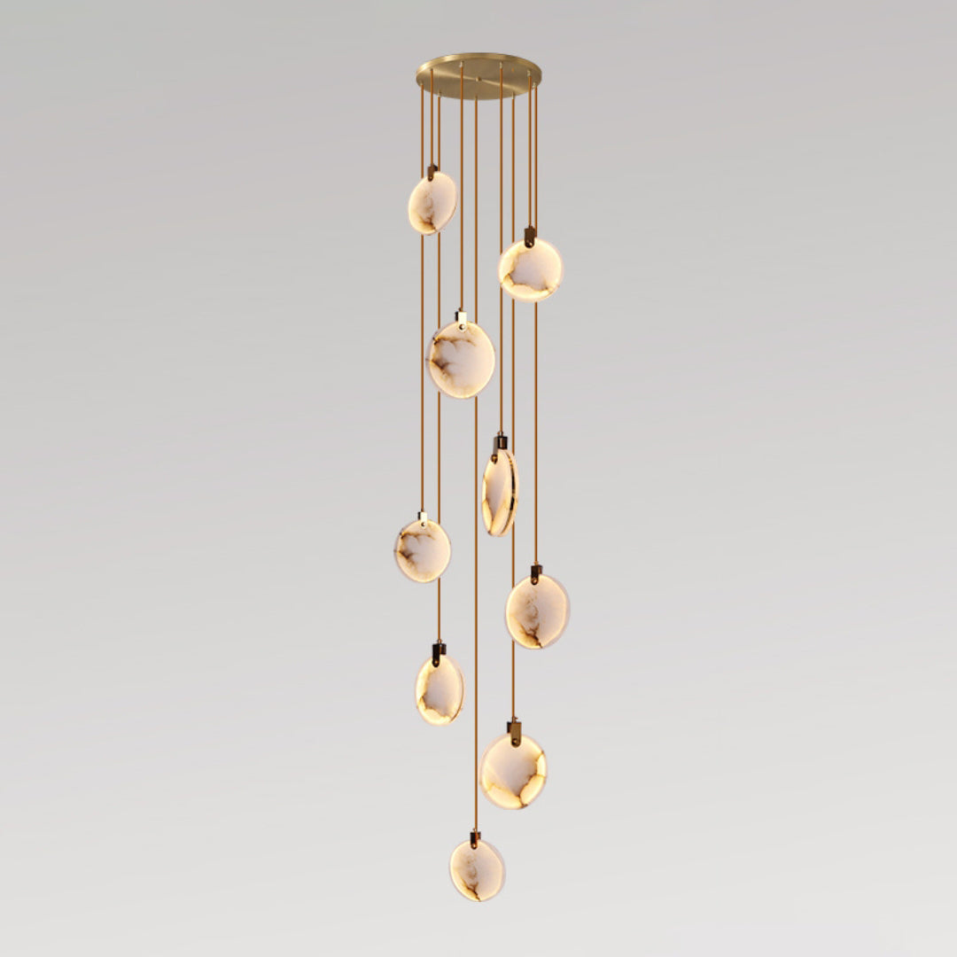 Nethenaria Alabaster Pendant Light-Moonnatur