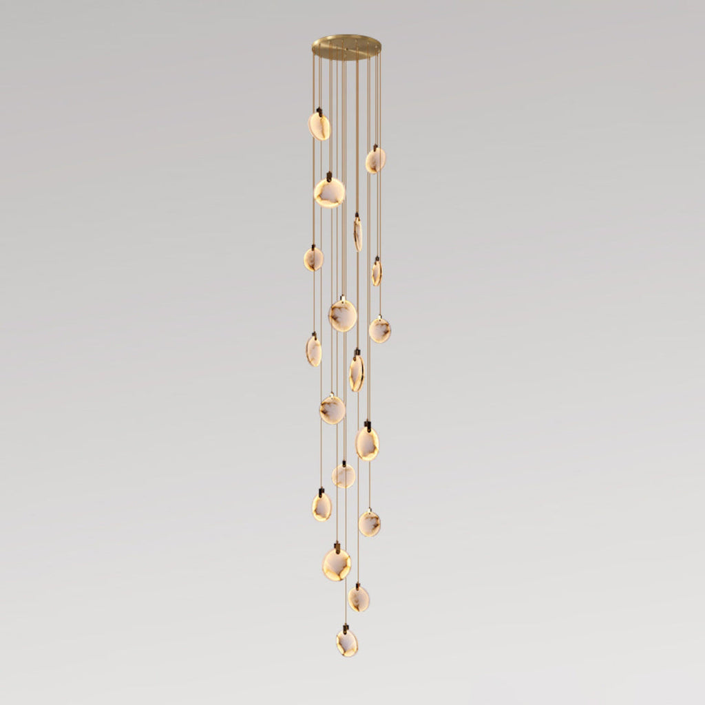 Nethenaria Alabaster Pendant Light-Moonnatur