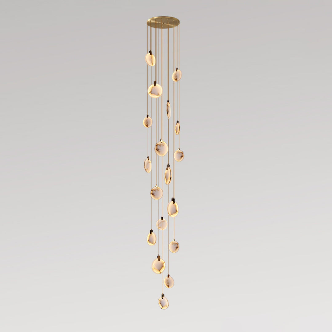 Nethenaria Alabaster Pendant Light-Moonnatur