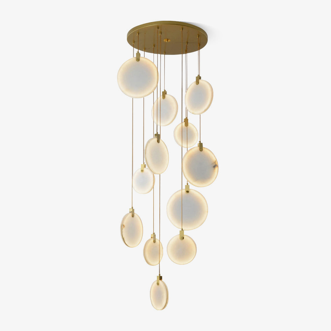Nethenaria Alabaster Pendant Light-Moonnatur