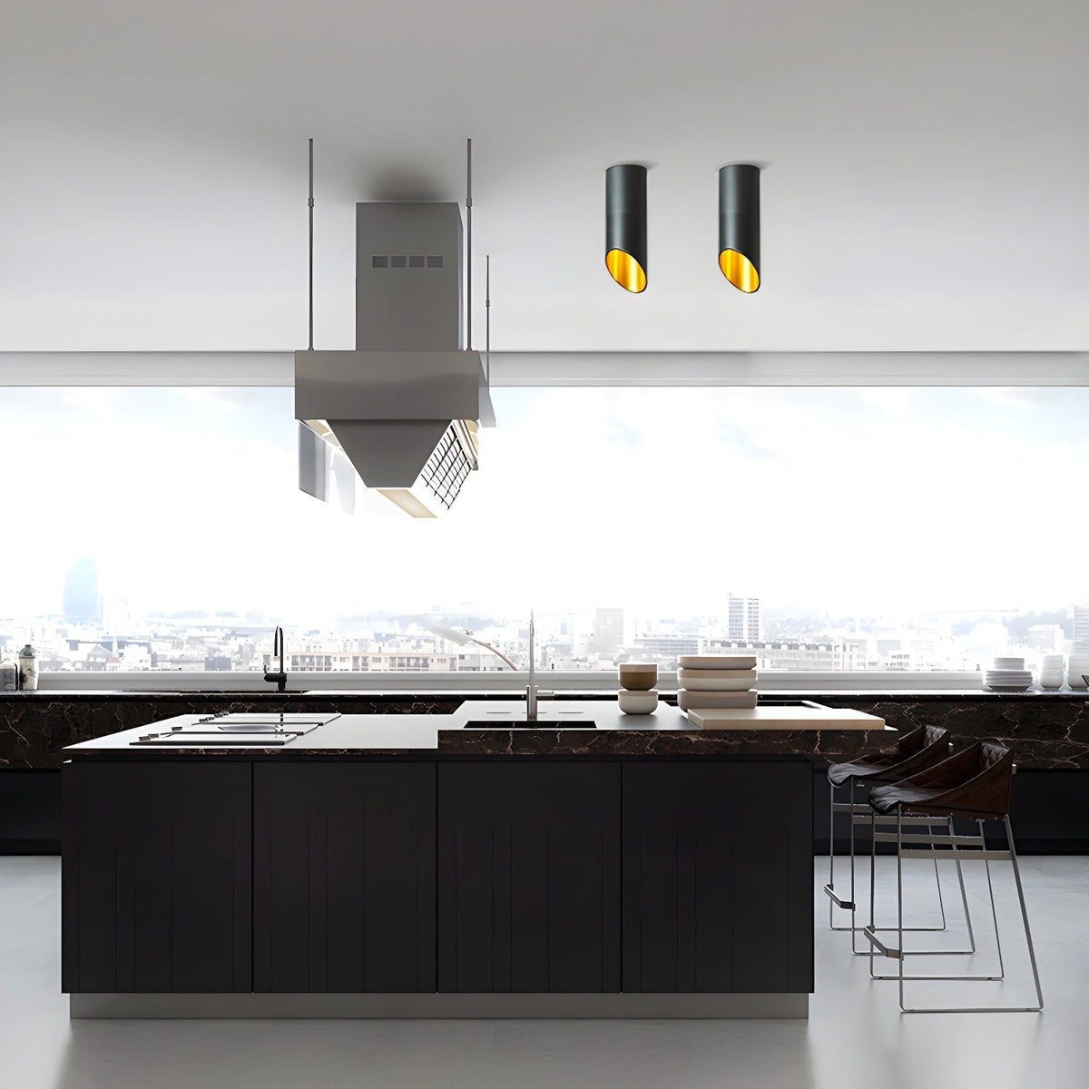 Carrowlyn Aluminium Ceiling Light-Moonnatur
