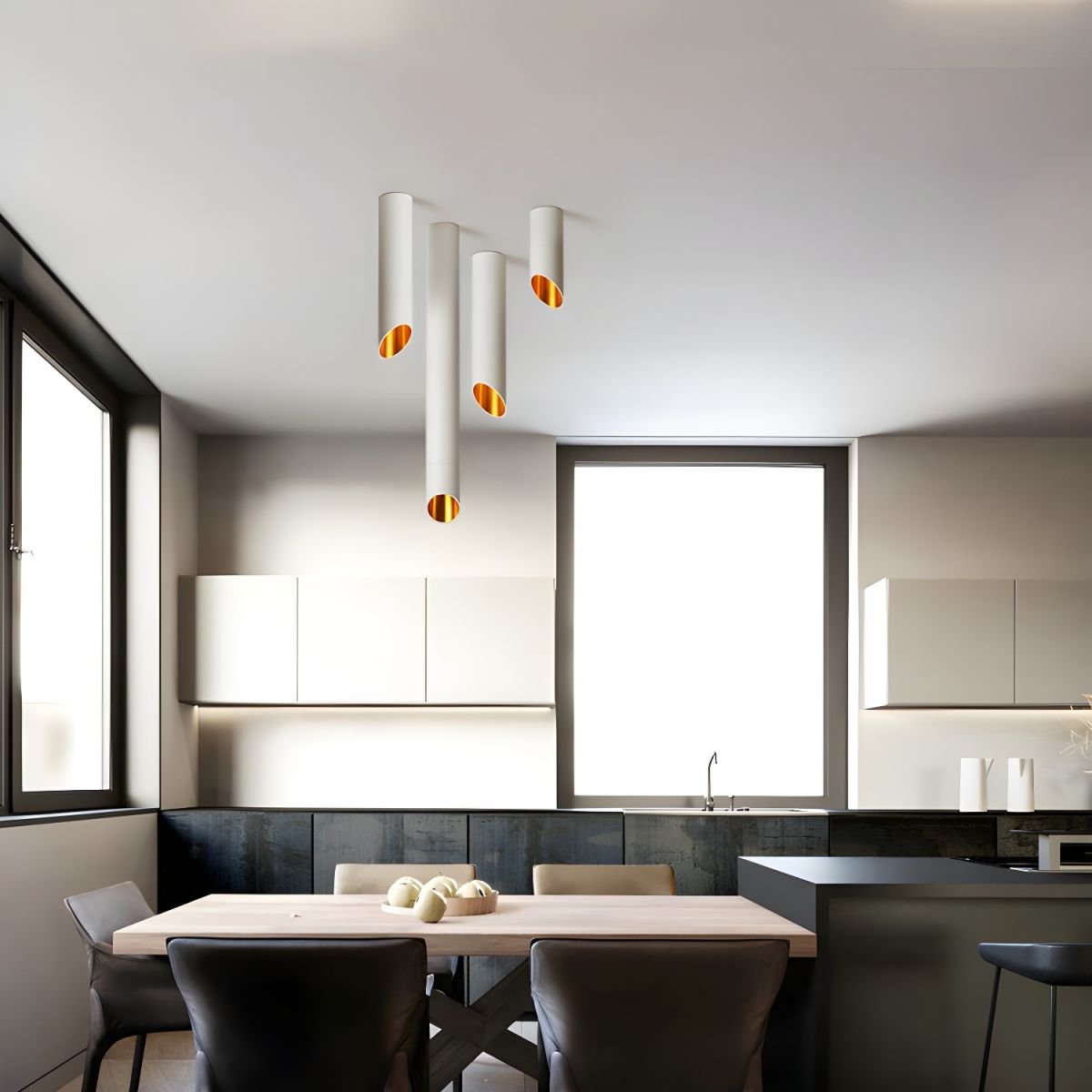 Carrowlyn Aluminium Ceiling Light-Moonnatur