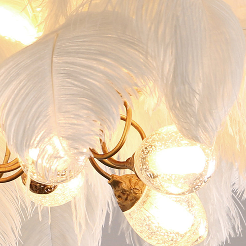 Dorrenwick Feather Pendant Light-Moonnatur