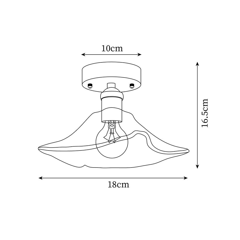 Islenbrook Glass Ceiling Light-Moonnatur